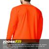Men's UPF 50+ Long Sleeve Tee Shirts UV Sun Protection Quick Dry Tee Shirt Swim Athletic Running Workout (US, Alpha, XX-Large, Regular, Regular, Safety Orange) view 2
