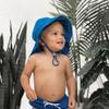 Tiny Twinkle Sun Protection Baby Flap Hat with UPF 50+ Sun Protection for Baby and Toddler Boys and Girls(Navy,2-4T) view 2