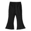 NineFit Basics 3 Pack Baby Pants Toddler Girl Ribbed Ruffle Bell Bottoms Toddler Leggings Baby Boy Pants Newborn (Pink, 12-18 Months) view 4