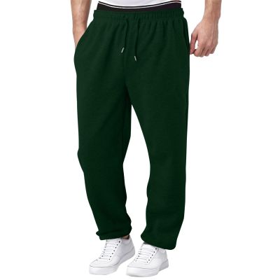 Cargo Sweatpants for Men Trendy Stretch Elastic Waist Jogger Pants Heavyweight Fleece Pants Cozy Baggy Sports Trousers B- Green