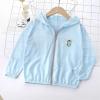 Baby Lightweight unscreen Hoodie Toddler Summer Sun tection Outwear Breathable Coat Jacket (Blue, 8-9 Years) view 2