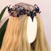 MOSTORY Black Elf Witch Crown - Gothic Crystal Cirlet Raw Quartz Headband Dark Raven Headpiece for Women Witch Cosplay Renaissance Renfaire Goth Wedding Halloween view 3