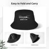 AIZBEGDLU Summer Beach Sun Hat The Anatomy of A Pew Mens Womens Bucket Hat Black view 3