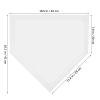 Yardwe 2pcs Baseball Training Plates Weather-Resistant Pitcher Home Plates High-Density Material Portable Softball Ground Markers for Backyard Practice Enhanced Safety Design view 2