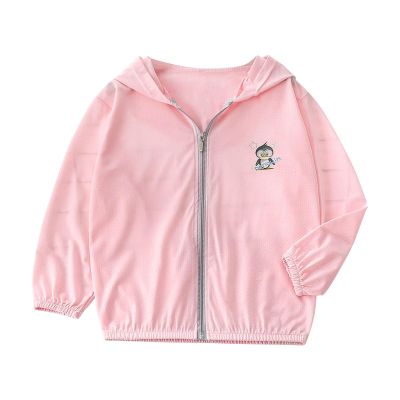 Baby Lightweight unscreen Hoodie Toddler Summer Sun tection Outwear Breathable Coat Jacket (Pink, 18-24 Months)