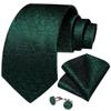 Wvapzxx Wine Red Plaid Silk Men's Tie Set Handkerchief Cufflinks Business Wedding Neck Tie Accessories view 1