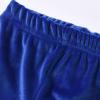 Toddler Baby Girl Fashion Bell Bottom Solid Stretchy Ruffle Leggings Infant Flare Pant Wide Leg (Blue, 18-24 Months) view 2