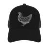 AIZBEGDLU Funny Farm Farmer Chicken Mesh Back Trucker Cap Baseball Cap view 3