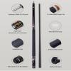 CRICAL Carbon Fiber Pool Cue Stick CXD Series Professional Pool Sticks with Super Low Deflection Pro Taper Shaft Pool Cue Tournament Level Billiard Cues with 12.5mm Tip (Precise Easy to Control) view 2