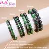 AD Beads Handmade Gemstone Stretch Elastic Bracelet Crystal Healing Reiki Nature's Beauty and Spiritual Essence Unisex (4mm, Ruby Zoisite (Rejuvenation)) view 2