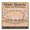 AD Beads Handmade Gemstone Stretch Elastic Bracelet Crystal Healing Reiki Nature's Beauty and Spiritual Essence Unisex (12mm, Clear Quartz (Detox and Purification)) view 1
