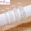 AD Beads Handmade Gemstone Stretch Elastic Bracelet Crystal Healing Reiki Nature's Beauty and Spiritual Essence Unisex (12mm, Clear Quartz (Detox and Purification)) view 2