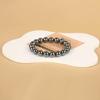 AD Beads Handmade Gemstone Stretch Elastic Bracelet Crystal Healing Reiki Nature's Beauty and Spiritual Essence Unisex (8mm, Hematite (Healing and Health)) view 3