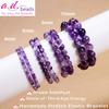AD Beads Handmade Gemstone Stretch Elastic Bracelet Crystal Reiki Nature's Beauty and Spiritual Essence Unisex (6mm, Dream Amethyst (Third-Eye Energy)) view 2