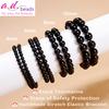 AD Beads Handmade Gemstone Stretch Elastic Bracelet Crystal Healing Reiki Nature's Beauty and Spiritual Essence Unisex (10mm, Black Tourmaline (Best Protection)) view 2