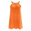NineFit Basics Early Cyber of Monday Summer Dresses for Women 2024 Sleeveless Trendy Scoop Neck Cute Mini Dress Casual Loose Pleated A Line Cami Sundress, Small, A02#orange view 3