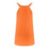 NineFit Basics Early Cyber of Monday Summer Dresses for Women 2024 Sleeveless Trendy Scoop Neck Cute Mini Dress Casual Loose Pleated A Line Cami Sundress, Small, A02#orange view 4