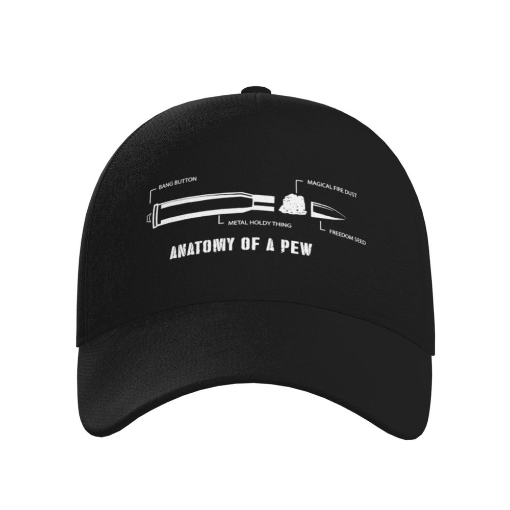 AIZBEGDLU Fashionable Baseball Cap The Anatomy of A Pew Classic Truck Driver Hat Black