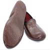 Akdam Mens Indoor Leather Slippers Bordeaux Traditional Babouche House Shoes Barefoot Moccasin (Size 11) view 4