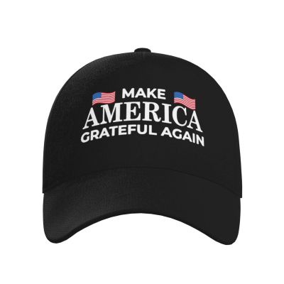 AIZBEGDLU Fashionable Baseball Cap Make America Grateful Again Classic Truck Driver Hat Black