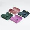 Upscale Jewelry Box Arched Small Jewelry Case Beaded Velvet Jewelry Box Organizer Velvet Jewelry For Women Fashion Durability(4) view 2