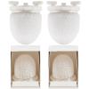 Sunnychicc 4 Pack Gas Mantles for Outdoor Gas Lamps Preformed Gaslight Mantles for Lamp Post, White view 1