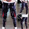 Hip Hop Joggers Men Cargo Pockets Casual Male Trousers Sweatpants Sport Streetwear Pants A01 M view 4