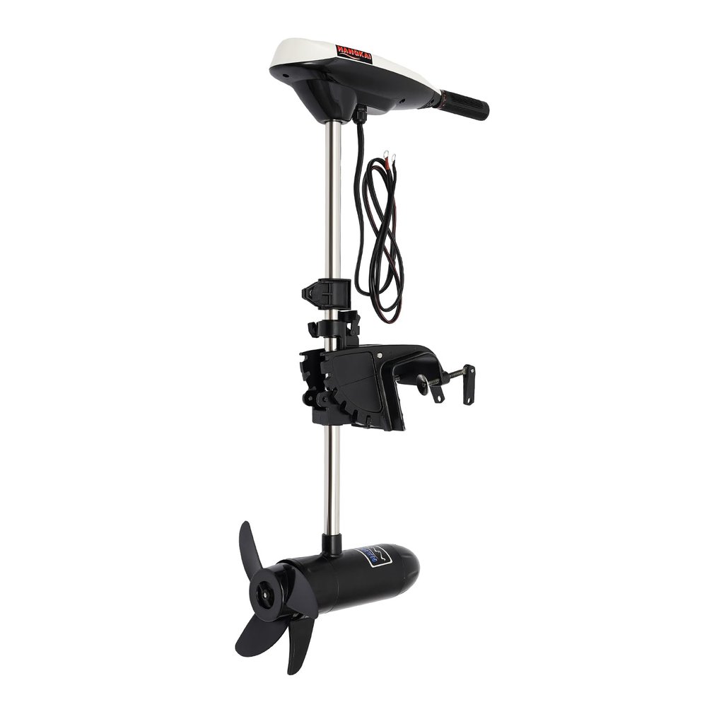 65 LB 12V Thrust Electric Trolling Motor for Kayak Electric Boat Motor with Retractable Control Handle Outboard Motor for Fishing Boats, Dinghies, Inflatable Boats Heavy Duty Boat Engine (65 LBS)