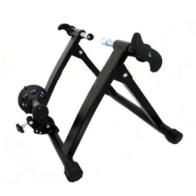 bike stand for indoor riding Bike Trainer Stand  Portable Stainless Steel Indoor Trainer W/Magnetic Flywheel, Noise Reduction,Quick-Release & Bag  Stationary Exercise For Road & Mountain Bikes