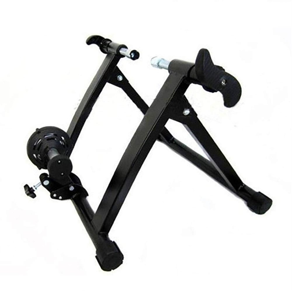 bike stand for indoor riding Bike Trainer Stand  Portable Stainless Steel Indoor Trainer W/Magnetic Flywheel, Noise Reduction,Quick-Release & Bag  Stationary Exercise For Road & Mountain Bikes