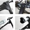 bike stand for indoor riding Bike Trainer Stand  Portable Stainless Steel Indoor Trainer W/Magnetic Flywheel, Noise Reduction,Quick-Release & Bag  Stationary Exercise For Road & Mountain Bikes view 4