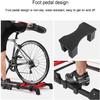 CFDZCP Bike Stand for Indoor Riding Aluminium Alloy Roller Bicycle TrainerFoldable Indoor Cycling Bicycle Roller TrainerFits for 24in-29in, 700C WheelsIndoor Silent Cycling Platform(Blue) view 4