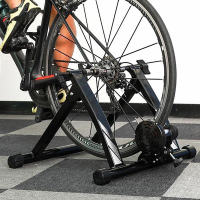 bike stand for indoor riding Bike Turbo Trainer, Indoor Exercise Bike Trainer Stand, Foldable Bicycle Turbo Trainer With Magnetic Resistance, Portable For 24-28 Inch Mountain Bike/700C Road Bike