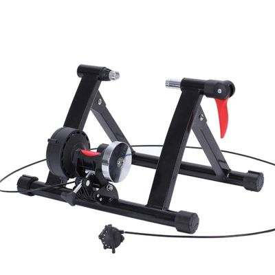 CFDZCP Bike Stand for Indoor Riding Bike Trainer Stand  Indoor Exercise Bike Trainer Stand, Portable Magnetic 6 Level Resistance Bicycle Training StandNoise Reduction