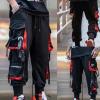 Hip Hop Joggers Men Cargo Pockets Casual Male Trousers Sweatpants Sport Streetwear Pants A01 XL view 2