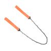 24 Inch Outdoor Pocket Chainsaw Survival Zipper Saw Hand Saw Chain Tool for Wood Cutting Orange view 3