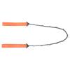 24 Inch Outdoor Pocket Chainsaw Survival Zipper Saw Hand Saw Chain Tool for Wood Cutting Orange view 4