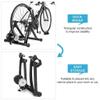 CFDZCP Bike Stand for Indoor Riding Magnetic Bike Trainer Stand for Indoor Exercise Riding,Indoor Riding Cycling Exercise Stationary Bicycle Stand, Folding Fit 26"-28with 6 Resistance Settings(Red) view 3