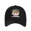 AIZBEGDLU Fashionable Baseball Cap My Favorite Type of Men is Ramen Kawaii Noodles Classic Truck Driver Hat Black view 1