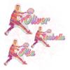 Custom Tennis Sticker Customized Personalized Name, Number Tennis Decal for Stick, Helmet, Water Bottle, Phone Case, Laptops - Vinyl Waterproof Stickers Gift for Girl Boy Sports Fan Merchandise 4 view 1