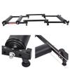 bike stand for indoor riding Bicycle Training Stand Platform, Indoor Foldable Aluminum Alloy Silent Turbo Trainer, Mountain Road Bike Cycling Roller Trainer Stand, For 26-29" & 700C Wheels(Black) view 3