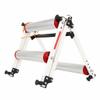 bike stand for indoor riding Bicycle Training Stand Platform, Indoor Foldable Aluminum Alloy Silent Turbo Trainer, Mountain Road Bike Cycling Roller Trainer Stand, For 26-29" & 700C Wheels(Silver) view 2