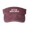 Let's Go Jacks Smith Sun Visor Hats Adjustable Cap for Women Men Red view 1