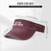 Let's Go Jacks Smith Sun Visor Hats Adjustable Cap for Women Men Red view 3