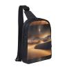 Desert Stars Adjustable Strap Large Capacity Double Layer Crossbody Chest Bag 7.7x2.4x11.8in For Camping Travel Daily Leisure Activities