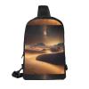 Desert Stars Adjustable Strap Large Capacity Double Layer Crossbody Chest Bag 7.7x2.4x11.8in For Camping Travel Daily Leisure Activities view 2