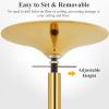 Adjustable Height Spinning Pole Gold Portable Dance Pole Kit, Heavy Duty Spinning Steel Pole Apartment Friendly, Living Room/Bedroom/Party Stripper Pole 7.2ft to 12.2ft(2.2M-2.7M(7.2FT-8.9FT)) view 4