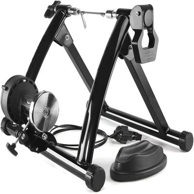 CFDZCP Bike Stand for Indoor Riding Bicycle Roller Trainer,Indoor Riding Stand Magnetic Bicycle Training Stand with 6 Level Resistance for 26-28 Inch Bikes 700C Wheel,Loading 135 Kg