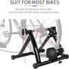 CFDZCP Bike Stand for Indoor Riding Bicycle Roller Trainer,Indoor Riding Stand Magnetic Bicycle Training Stand with 6 Level Resistance for 26-28 Inch Bikes 700C Wheel,Loading 135 Kg view 3