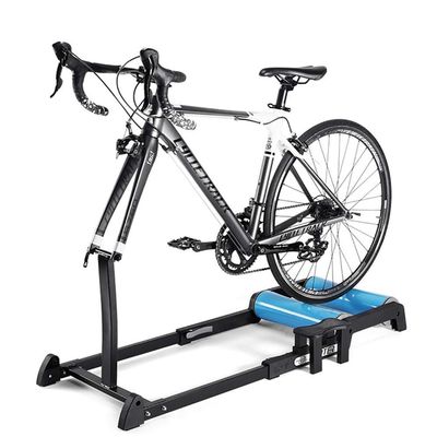 CFDZCP Bike Stand for Indoor Riding Indoor Bike Trainers Stand, Foldable Bike Trainer Road Bicycle Indoor Cycling Roller Trainer Indoor Stationary Exercise Stand Platform